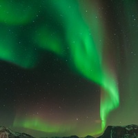 Zorza w okolicach Tromsø.
