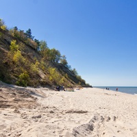Plaża w Jastrzębiej Górze.