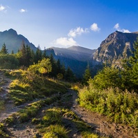 Giewont, Kopa Kondracka i Wielka Turnia z Grzybowca.