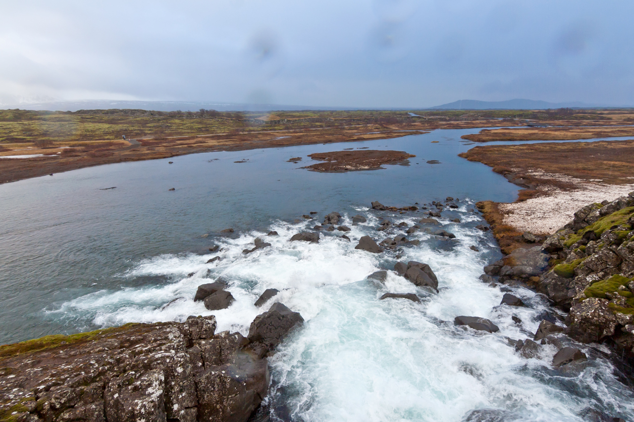 Deszczowe Þingvellir.